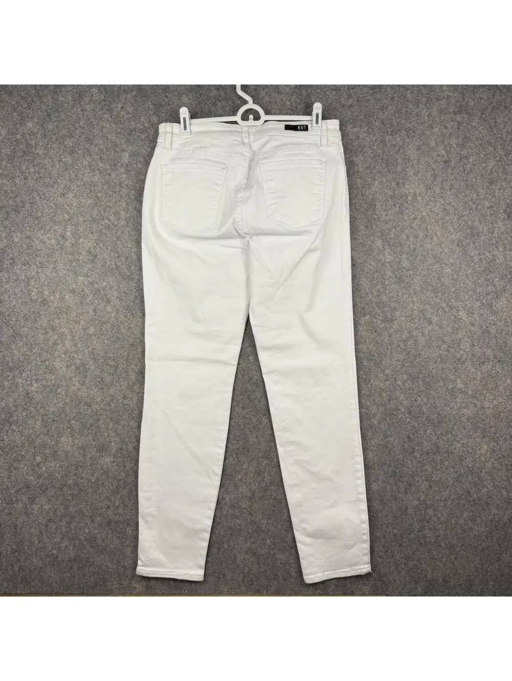 Kut Diana Skinny White Denim Jeans Women Size 6 30” NWT Stretch 446